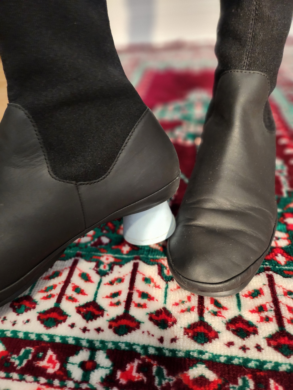 Camper ALIGHT Black Boots With Light Blue Block Heel - Picture 4 of 6